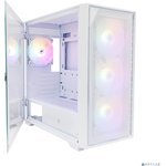 1STPLAYER DK D6 White / mATX / 4x120mm LED fans / D6-WH-4F1-W