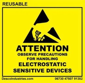06730, Labels & Industrial Warning Signs LABELS 2" X 2" REUSABLE 500 ROLL