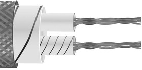 XF-1307-FAR, Thermocouple Cable, Type J, IEC, Glassfibre Flat Pair + SSOB, 7/0.2 mm, 50 m