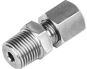 XF-1331-FAR, Compression Gland, Stainless Steel, 1/2" BSPT Tapered, 8 mm Probe Size