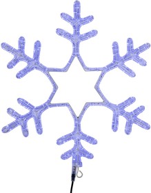Фото 1/7 501-335, Фигура Снежинка LED Светодиодная, без контр. размер 55x55см, СИНЯЯ
