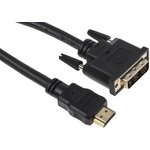 HDDVIMM2M, 1920 x 1200 Male HDMI to Male DVI-D Single Link Cable, 2m