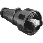 PX0894/A, Модульный разъем, Cat6a, RJ45 Plug, 1 x 1 (Порт), 8P8C, Cat6a, IP68 ...