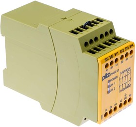 Фото 1/4 774315, Dual-Channel Safety Switch/Interlock Safety Relay, 24 V dc, 115V ac, 3 Safety Contacts