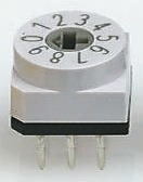 PT65721, Switch DIP N.O./N.C. SP4T 4 0.15A 24VDC 1.5VA PC Pins 10000Cycles 2.54mm Thru-Hole
