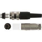 T3484001, C 091 A 7 Pole M16 Din Plug, DIN 45329, 4A, 100 V IP40, Screw Lock ...