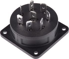 Фото 1/4 PX0552, Power Connector Panel Mount Socket, 8, Solder Termination, 6A, 250 V ac