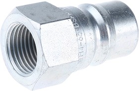 Фото 1/3 H4-63-BSPP, Steel Male Hydraulic Quick Connect Coupling, G 1/2 Female