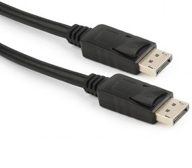 Bion Кабель DisplayPort v1.4, 20M/20M, скорость передачи до 25,92 Гбит/с, 8K, фиксирующая защелка, 2м, черный [BXP-CC-DP4-020]
