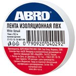 ET-912-15-18-WHT-RW, Изолента ПВХ белая 15 мм X 18,2 м ABRO, шт