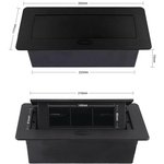 Выдвижной горизонтальный модуль в столешницу для розеток  ...