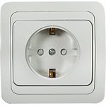 Розетка 1-м CLASSICO защ. шторки с заземл. 2028x бел. ASD / IN HOME 4690612000978