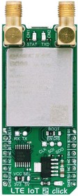 Фото 1/4 MIKROE-3144, Add-On Board, LTE IoT 2 Click Board, IoT, M2M, Cellular Connectivity, MikroBUS