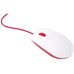 SC0165, Development Kit Accessory, Official Raspberry Pi Mouse, Red/White, Wired