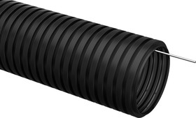 CTG20-40-K02-015-1, Труба гофрированная ПНД 40 мм с протяжкой черная (15м)