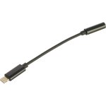 Переходник USB Cablexpert CCA-LM3.5F-01, Lightning/Jack3.5F, черный