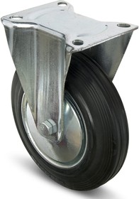 Фото 1/2 Колесо пром непов. D100 оцинк сталь с резин шиной и роликоподшип., площ - накл. 151212