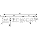 gf-1036 Пружина газовая капота MB 190 (W201) 82-