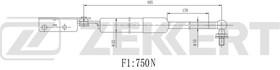 GF-1319, Амортизатор багажника Mazda 626 IV 91- Zekkert правый