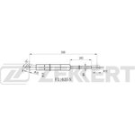 Пружина газовая багажника ZEKKERT GF1568 Audi A6 II 97- A6 Allroad 00- (замена ...