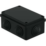 JBS120 Коробка распределительная о/п120x80x50, 6 вых., IP55 цвет чёрный 44008BL-1