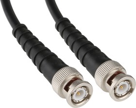 Фото 1/2 L00013A1453, Male BNC to Male BNC Coaxial Cable, 5m, RG58 Coaxial, Terminated