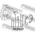 1204-SONR-KIT, Монтажный комплект барабанных колодок