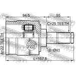 1211-I30LH, ШРУС ВНУТРЕННИЙ ЛЕВЫЙ 22X41X25