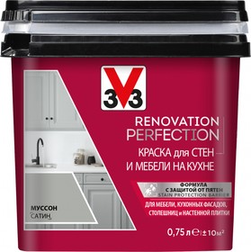 Краска для стен и мебели на кухне RENOVATION PERFECTION-МУССОН 119700
