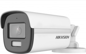 Фото 1/2 DS-2CE12DF3T-FS(2.8mm), Камера видеонаблюдения HD-TVI уличная Hikvision DS-2CE12DF3T-FS, 2Мп уличная компактная цилиндрическая HD-TVI камера