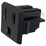 738W-X2/03, AC Power Plugs & Receptacles AC SNAP-IN OUTLET