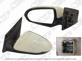 STHNS29402, Зеркало HYUNDAI SOLARIS 17-22 LH обогрев, 5 контактов