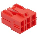 1510492609, Conn Housing F 6 POS 6.5mm Crimp ST Cable Mount Red Bag