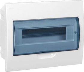 Фото 1/10 MKP12-V-12-40-10, Щит распределительный встраиваемый ЩРв-П-12 IP41 пластиковый белый прозрачная дверь