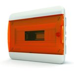 Щит встраиваемый 12 мод. IP41, прозрачная оранжевая дверца BVO 40-12-1 Tekfor