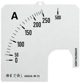 Шкала для амперметра SCL-A1-300/72 ABB 2CSG112259R5011