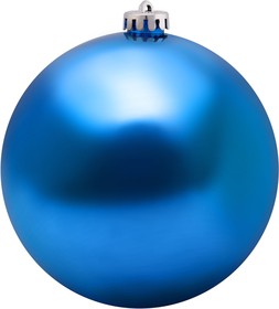 502-023, Елочная фигура Шар 15 см, цвет синий глянцевый