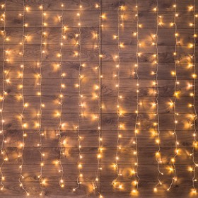 Фото 1/9 235-066, Гирлянда Светодиодный Дождь 2x3 м, свечение с динамикой, прозрачный провод, 230 В, цвет Теплый Белый