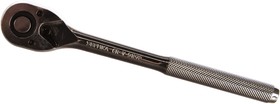 Фото 1/10 Трещотка 1/2 72-зубцовая с прямой рифленой металлической ручкой ER-91272