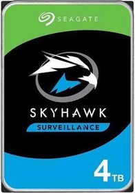 Фото 1/10 Жесткий диск Seagate SATA-III 4Tb ST4000VX013 Surveillance Skyhawk (5400rpm) 256Mb 3.5"