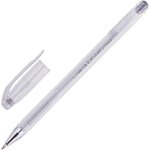 Ручка гелевая неавтомат. серебро металлик CROWN, 0,7мм