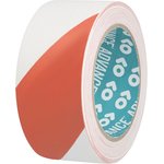 AT8, AT8 Red/White PVC 33m Hazard Tape, 0.14mm Thickness