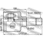 2511-BOX3LH, 2511-BOX3LH_ШРУС внутренний!\ CITROEN JUMPER III/ RELAY III 06