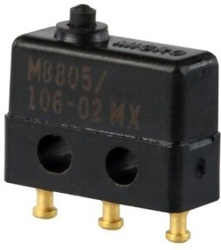 Фото 1/2 413SX21-T, Basic / Snap Action Switches SPDT 1A 125V 1.39N NO SEAL PIN PLUNGER