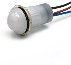 657-2425-303F, LED Panel Mount Indicators PMI DOME R/B 10-30VDC