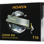 Накопитель SSD A-Data PCIe 4.0 x4 1TB ALEG-850-1TCS Legend 850 M.2 2280