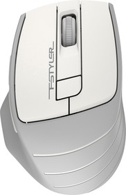 Фото 1/10 Мышь A4TECH Fstyler FG30S, оптическая, беспроводная, USB, белый и серый [fg30s white]
