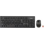 Набор клавиатура+мышь A4 7100N клав:черный мышь:черный USB беспроводная