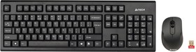 Фото 1/9 Набор клавиатура+мышь A4 7100N клав:черный мышь:черный USB беспроводная