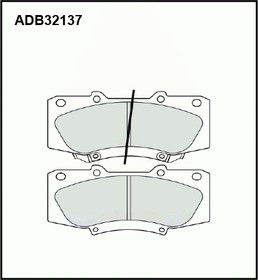 ADB32137, Колодки тормозные дисковые | перед |